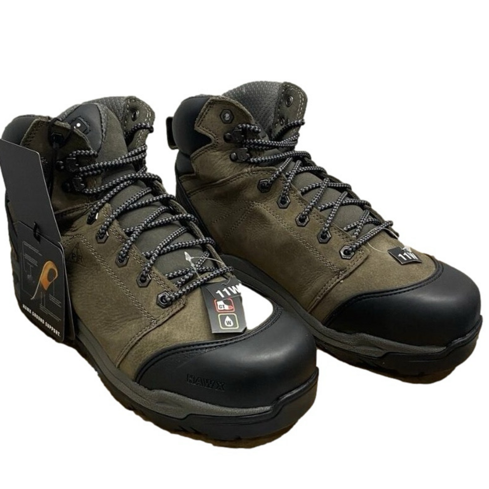 NEW HAWKS Work Grade Boots – Men’s Size 11 – Brown